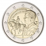 Luxemburgo 2€ Morte do Grão-Duque Guillaume II 2024